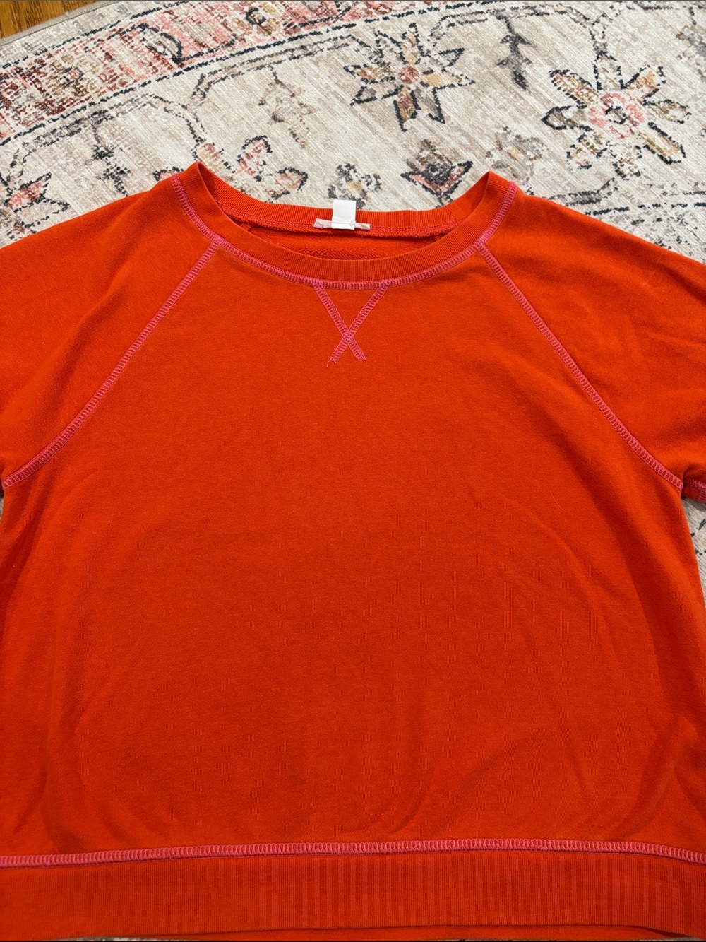 J. Crew Kids Orange Crewneck Sweatshirt